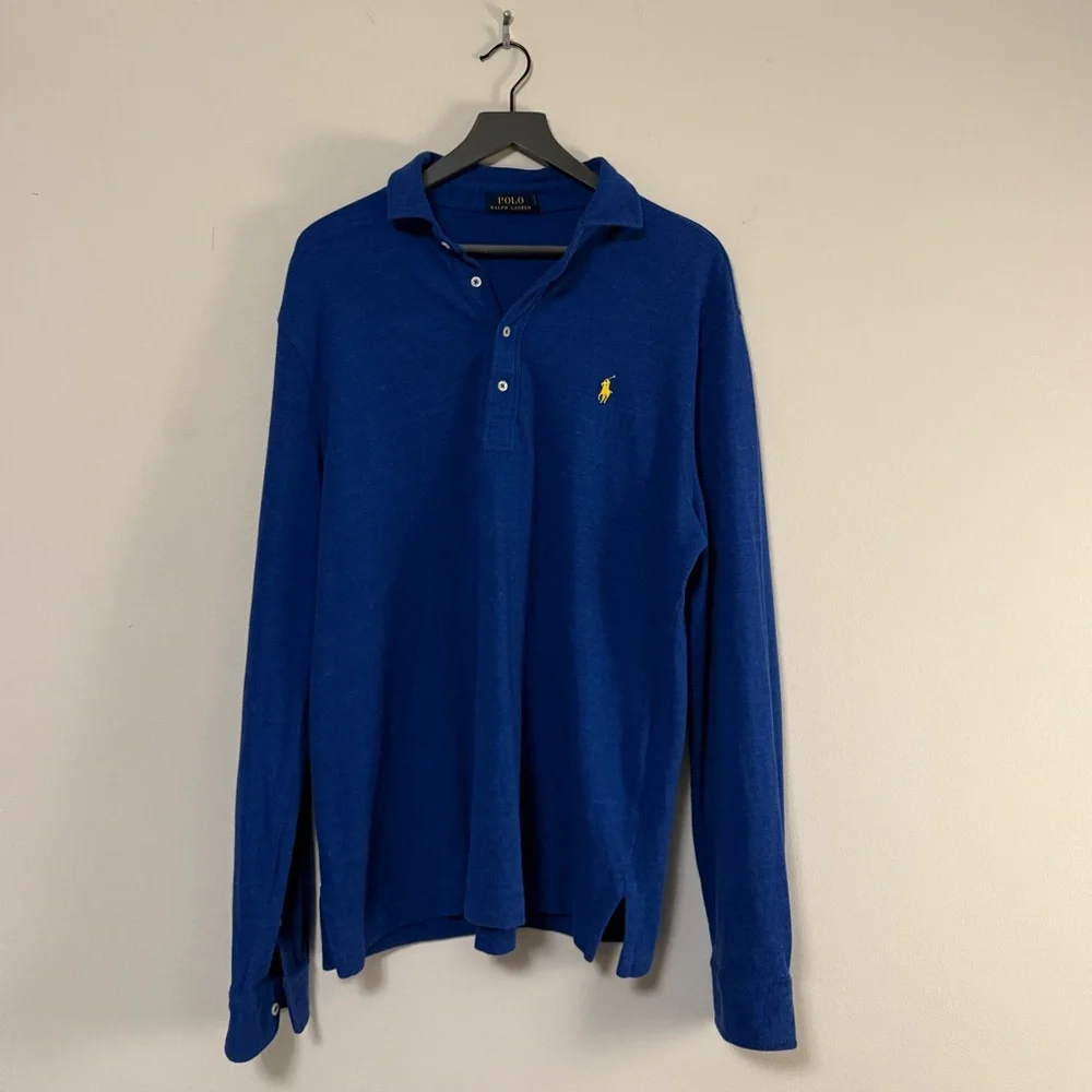 THREE Polo Ralph Lauren Long Sleeve Collar Shirts